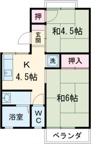 サンハイツ(大和郡山市)の間取り画像