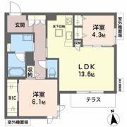 セレンディピティ アトレの間取り画像