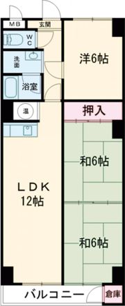昭和住宅2号棟の間取り画像