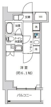 ライジングプレイス武蔵新城の間取り画像