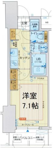 レジュールアッシュ梅田レジデンスの間取り画像