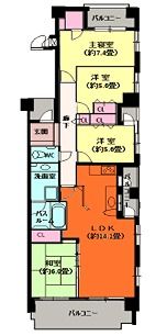 グリーンシャトーHTの間取り画像