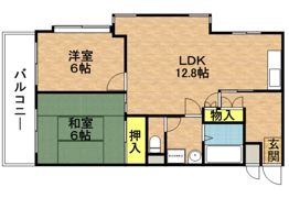 天王タウンハイツの間取り画像