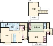 亀田町戸建ての間取り画像
