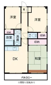 ビューリバー豊成の間取り画像