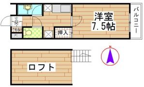 COMODO和白丘Bの間取り画像