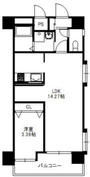 グランフォーレ西新の間取り画像