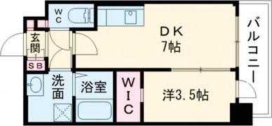 SDグランツ三宮イーストフロントの間取り画像