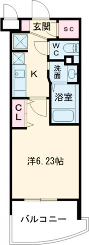 Luxe布施南Ⅱの間取り画像