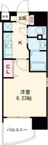 Luxe布施南Ⅱの間取り画像