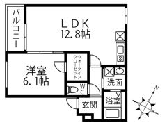 コサージュ鳳の間取り画像