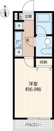 vinosity 勝田台の間取り画像