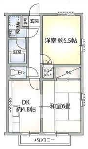 ディアフラッツⅣの間取り画像