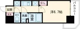 S-RESIDENCE堺湊駅前azureの間取り画像