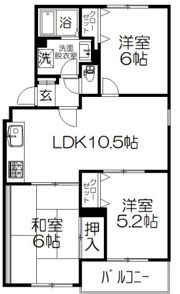 マンション・メルヴェーユの間取り画像