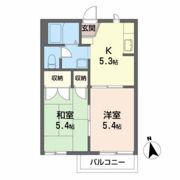 フラッツケイワの間取り画像