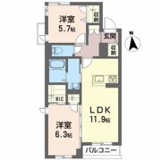 フェリシード麓山の間取り画像