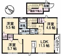 クラヴィエ A棟の間取り画像