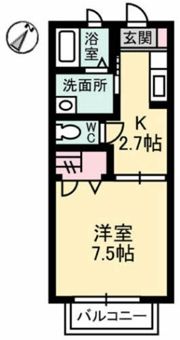 ドミール多治米 B棟の間取り画像