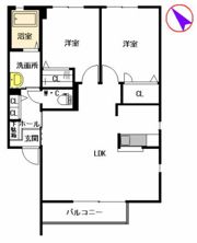 ドミール東貫 B棟の間取り画像