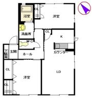ディアコート鉄輪 B棟の間取り画像