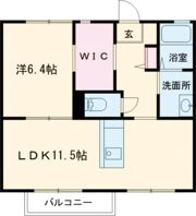 フローラル古城 A棟の間取り画像