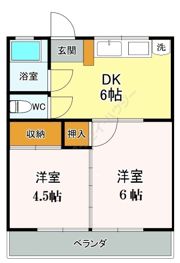 ハイムあさひの間取り画像