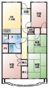 蓬莱マンションの間取り画像