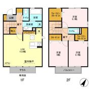 アルベージュ Aの間取り画像