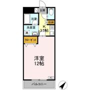 クリスタル甲府国母の間取り画像