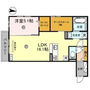 D-room日前宮前(ﾆﾁｾﾞﾝｸﾞｳﾏｴ)の間取り画像