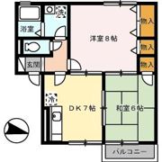 ロイヤルコーポMの間取り画像
