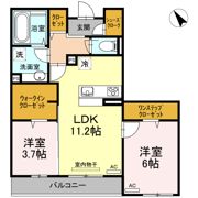 サンモール東川口 A棟の間取り画像
