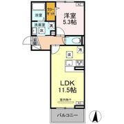 ウィルコート仙崎の間取り画像