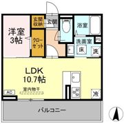 ウィルコート仙崎の間取り画像