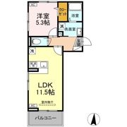 ウィルコート仙崎の間取り画像