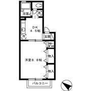 フロラシオン川内 Ⅰ棟の間取り画像