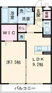 ロイヤルタウン早岐Bの間取り画像