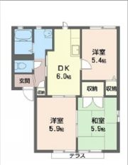 二色の浜グリーンヴィレッジBの間取り画像