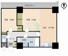 サングレイス港南台壱番館の間取り画像