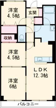 ヒュースー丘弐番館の間取り画像