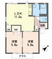 ハイツ 天神Bの間取り画像