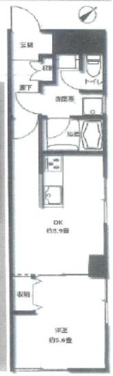 キャッスルマンション西新宿の間取り画像