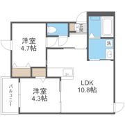 アールユー薬院の間取り画像