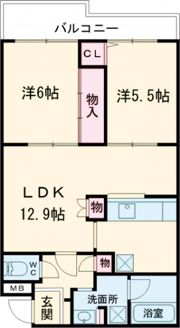 コープ野村福生の間取り画像