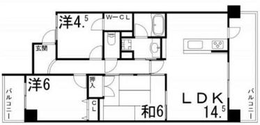 アゴラオーキッド富永の間取り画像