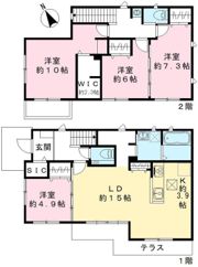 仮称)Novガーデンハウス谷田部 ABCDE棟の間取り画像
