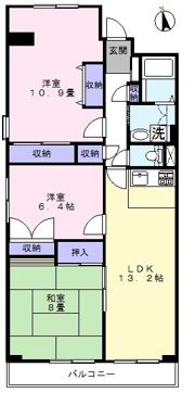 新松戸西パークハウスの間取り画像
