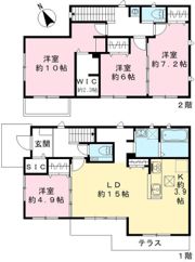 仮称)Novガーデンハウス谷田部 ABCDE棟の間取り画像