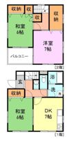 浜本住宅の間取り画像